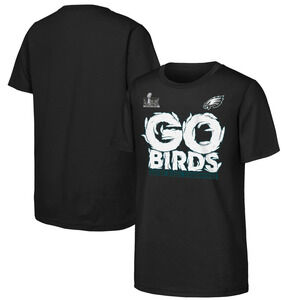 NEW Philadelphia Eagles Super Bowl LIX Champions go Birds 2025 Official T-Shirt